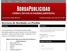 Tablet Screenshot of bordados-playeras.com